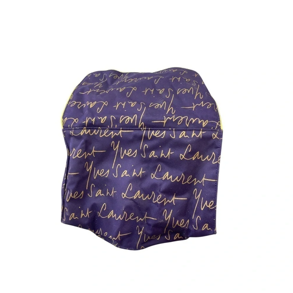 Yves Saint Laurent Purple and Gold Makeup bAg small